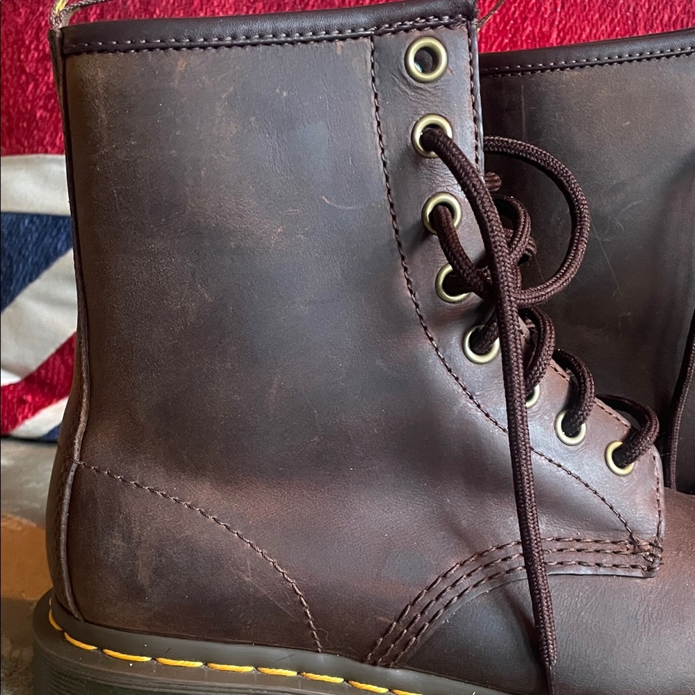 Dr. Martens Dark Brown 1460 Crazy Horse Leather Boots | Barely Worn - Picture 8 of 15